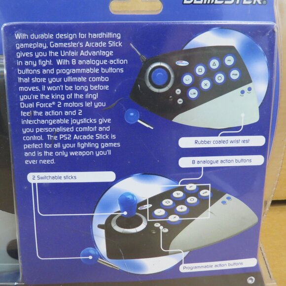 Radica Gamester Arcade Stick Controller for Sony PS2 Playstation 2 2003 NEW - Picture 6 of 9